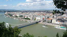 Budapest Blick auf die Donau